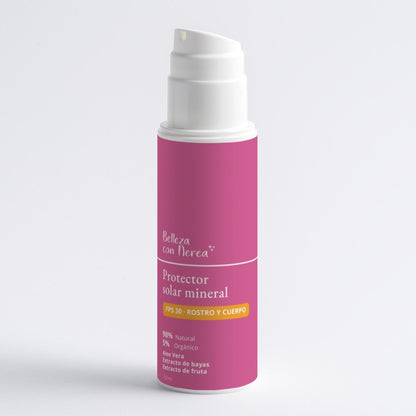 Protector solar mineral FPS 30 para cuerpo y rostro