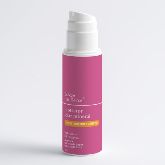 Protector solar mineral FPS 30 para cuerpo y rostro