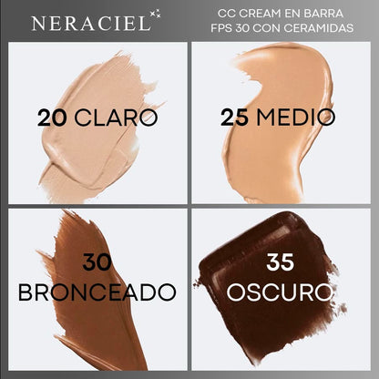 CC Cream en barra FPS 30 con ceramidas